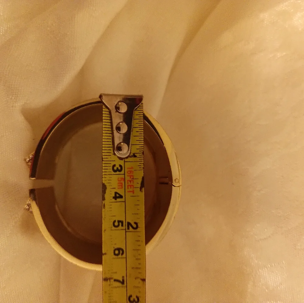 Victoria Secret gold tone and rhinestone large cuff bracelet